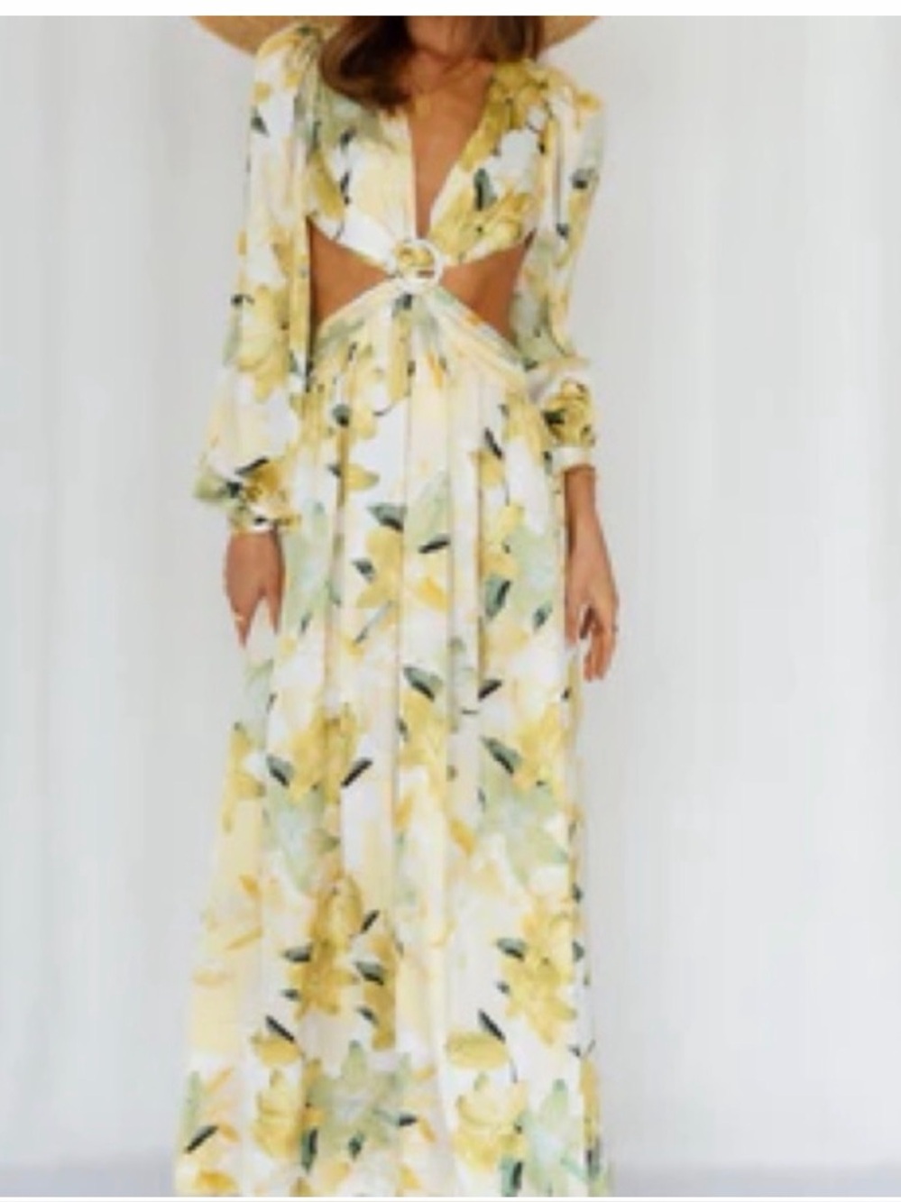 Hello Molly - Yellow floral maxi dress